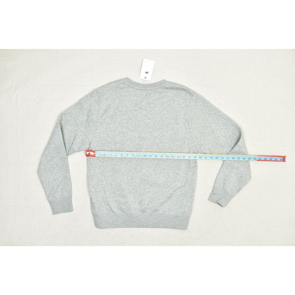 NEW Nike Sportswear Fleece Grey Heather Crewneck Sweatshirt Size S BV2662-063 - Picture 7 of 8